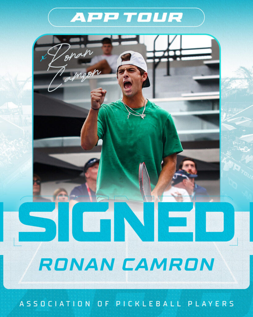 bookmark this. hes going places. ✍️@ronan.pickleball 🤝 @officialapptour