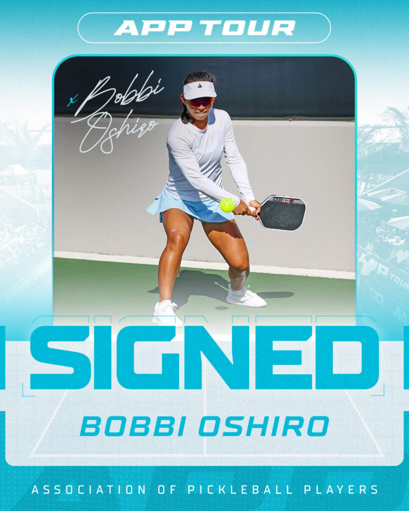 pickleball icon and app podium regular stays with the #apptour! @bobbioshiro 🤝 @officialapptour